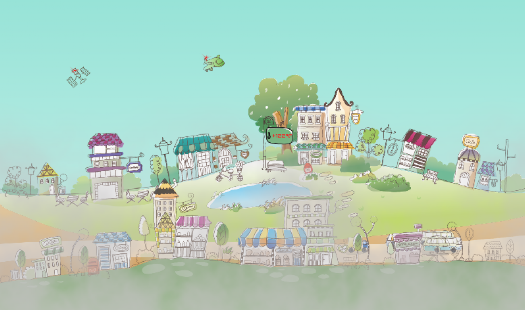 download Hand-Drawn City Wallpaper PRO free