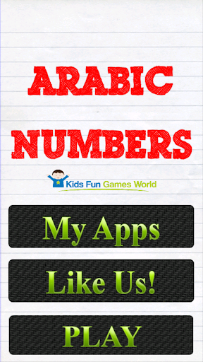 Learn Arabic Numbers