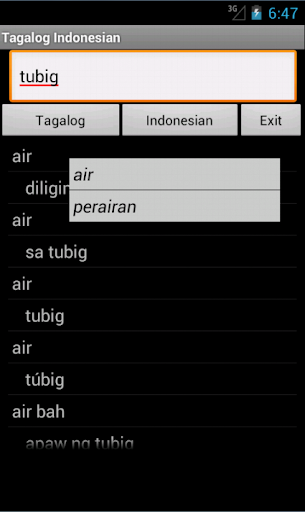 Tagalog Indonesian Dictionary