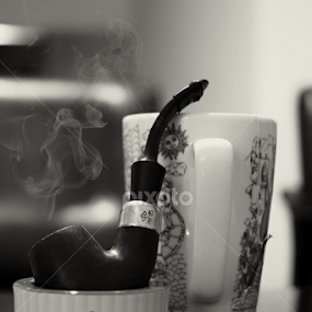 Afternoon Smoke by Pradono Gunawan - Black & White Objects & Still Life
