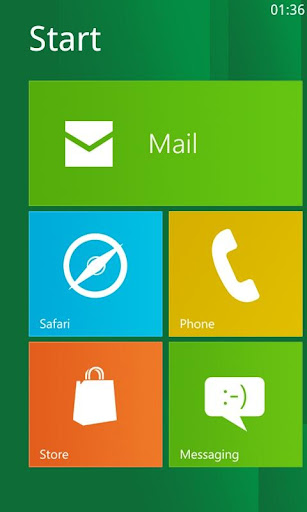 [Theme Android] Windows 8 for Android v1.4 - Màn hình chủ mang phong cách của Windowns 8