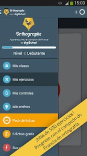 Captura de pantalla de la aplicacion Android French spelling by digischool
