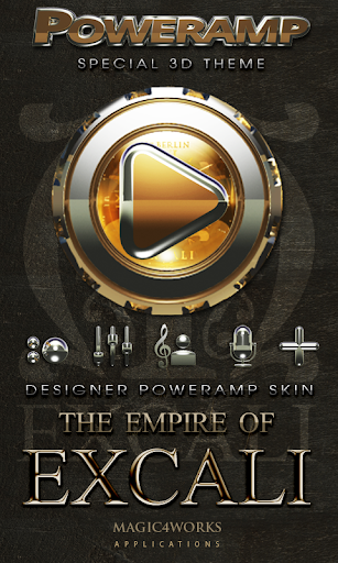 Poweramp skin Excali