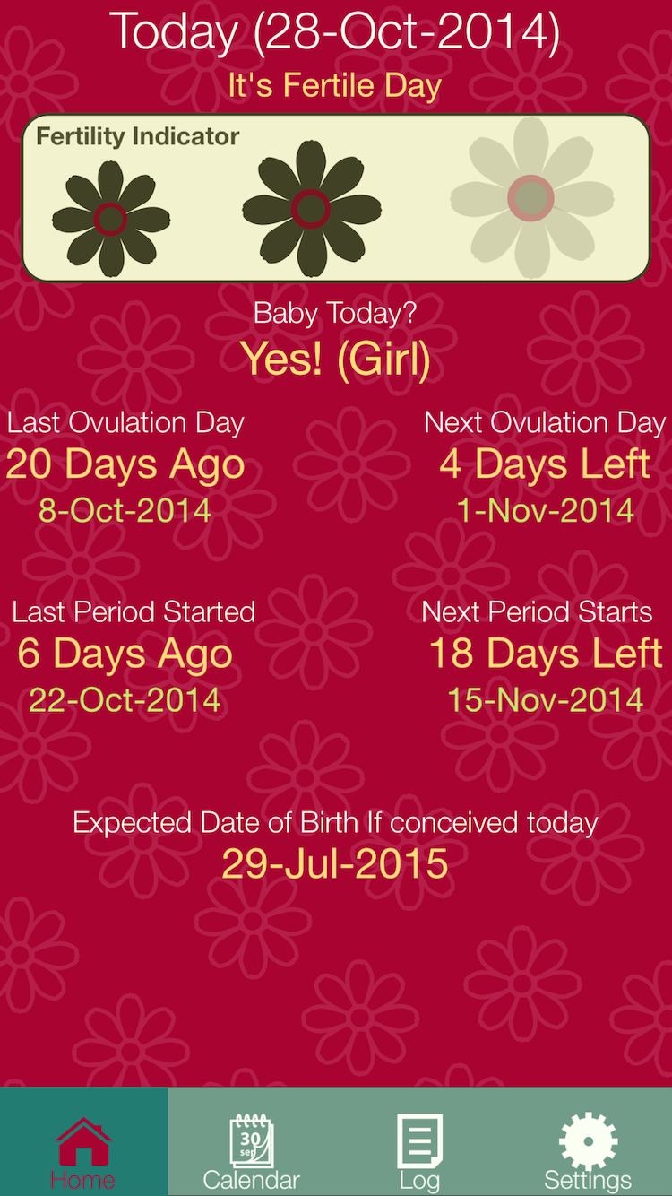 Fertility Diary  - Maybe Baby Screen 3