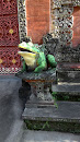 Green Frog Statue