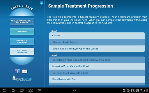 【免費醫療App】Ankle Sprain Tablet App-APP點子