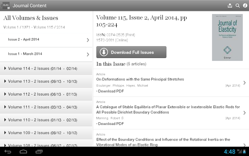 【免費書籍App】Journal of Elasticity-APP點子