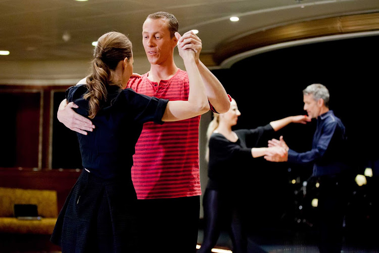 Try new things like ballroom dancing when you sail with Azamara cruises.