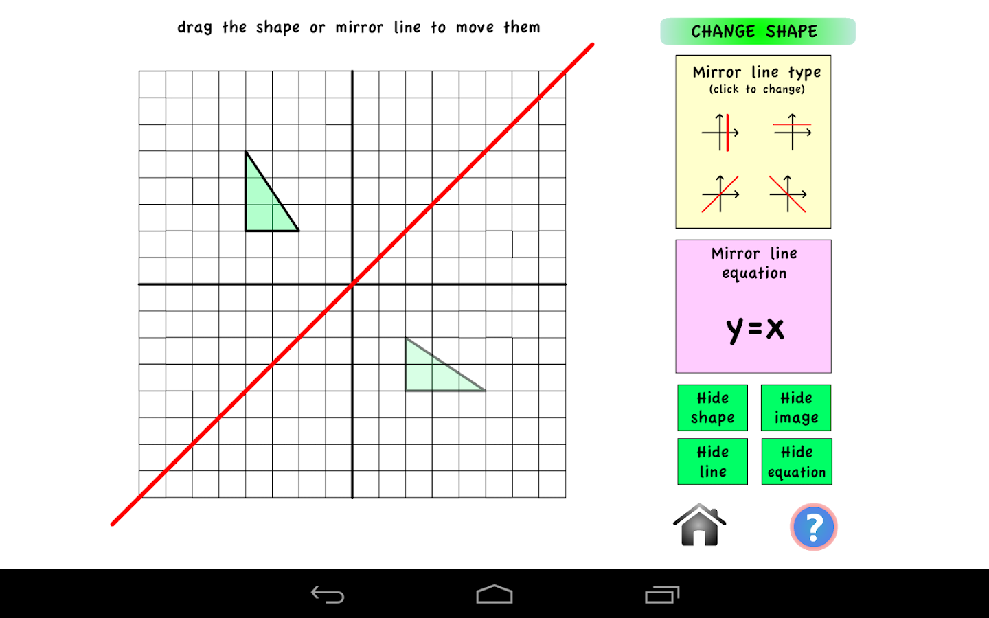 worksheet Transformation Geometry transformation geometry android apps on google play screenshot