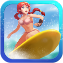 Crazy surfing 3D mobile app icon