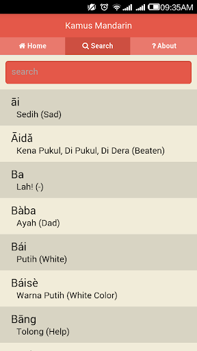 Mandarin Dictionary - Malay