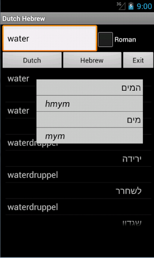 Dutch Hebrew Dictionary