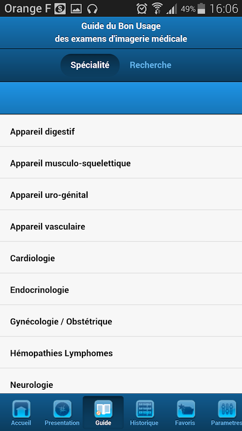 Android application La SFR - GBU screenshort