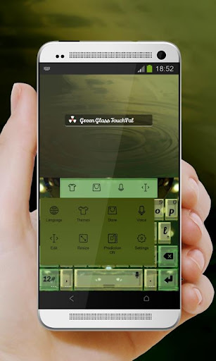 【免費個人化App】綠色玻璃 TouchPal Theme-APP點子