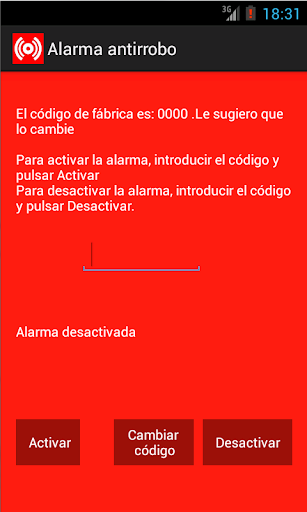 Alarma antirrobo