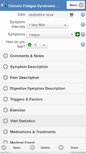 Lastest Chronic Fatigue Syndrome Diary APK for PC