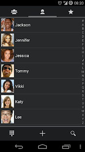 ExDialer KitKat Graphite Theme - screenshot thumbnail