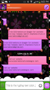 Free GO SMS - Glam Skullz 2 APK