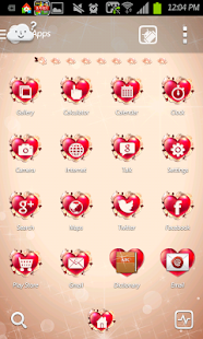 Rose go launcher theme Screenshots 1