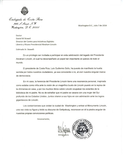 Muni Figueres, Ambassador of Costa Rica to the United States Page 1