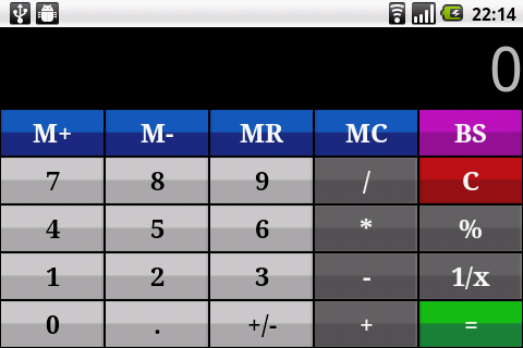 Android application My talking calculator screenshort