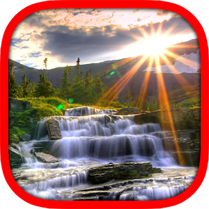 Sun Waterfall Live Wallpaper 個人化 App LOGO-APP開箱王