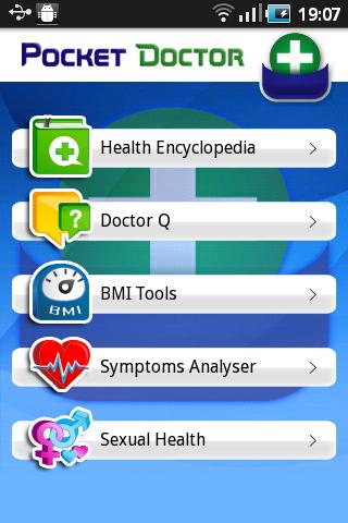 Android application Pocket Doctor Pro screenshort
