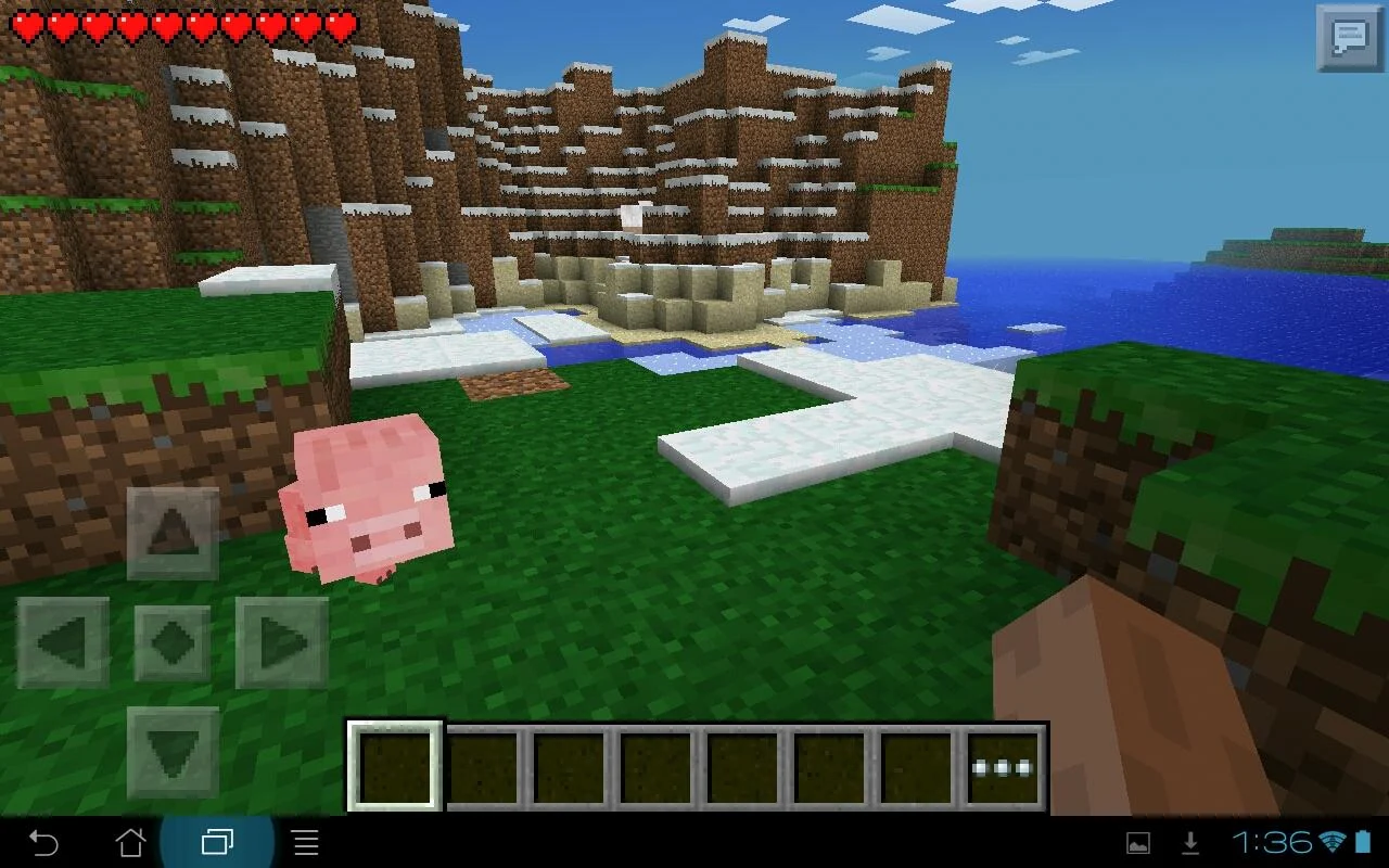 Minecraft - Pocket Edition - pantalla