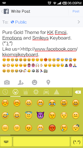 Pure Gold- Emoji Keyboard