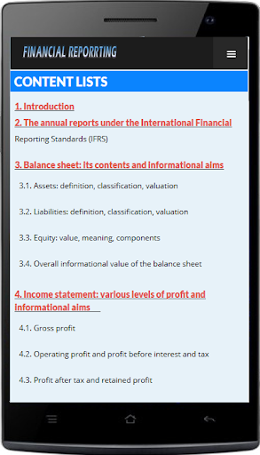 Financial Reporting - Basic