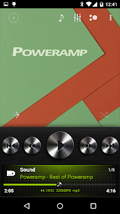 download Skin for Poweramp Dark Metal free