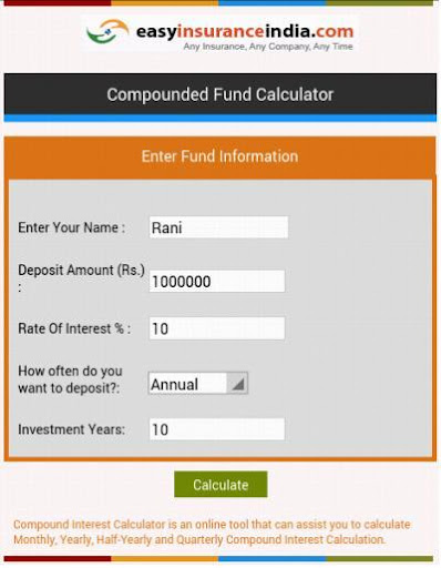 Compound Interest Calculator