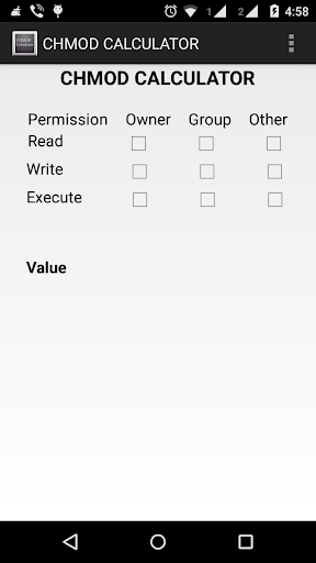 CHMOD CALCULATOR