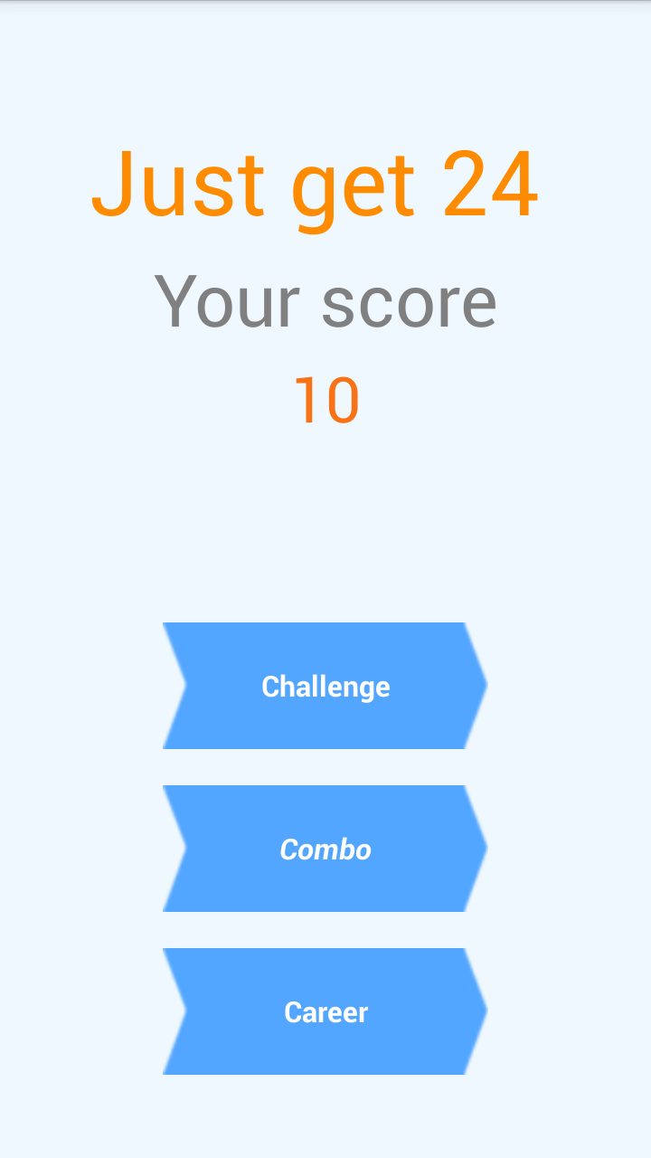 Making 24 - Math Talent Pro Screen 1