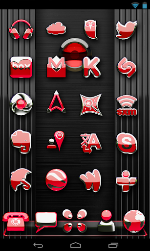 【免費生活App】Next Launcher Theme Red Deluxe-APP點子