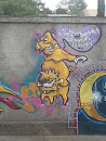 Dog Pig Mural 