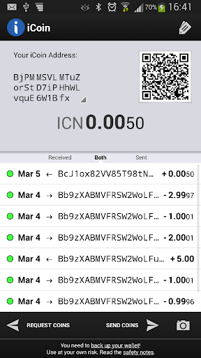 iCoin Mobile Wallet