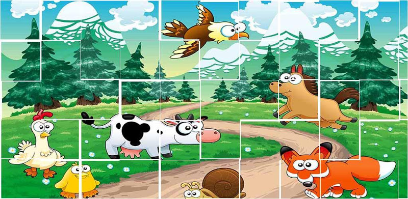 Animal Cartoon Puzzle