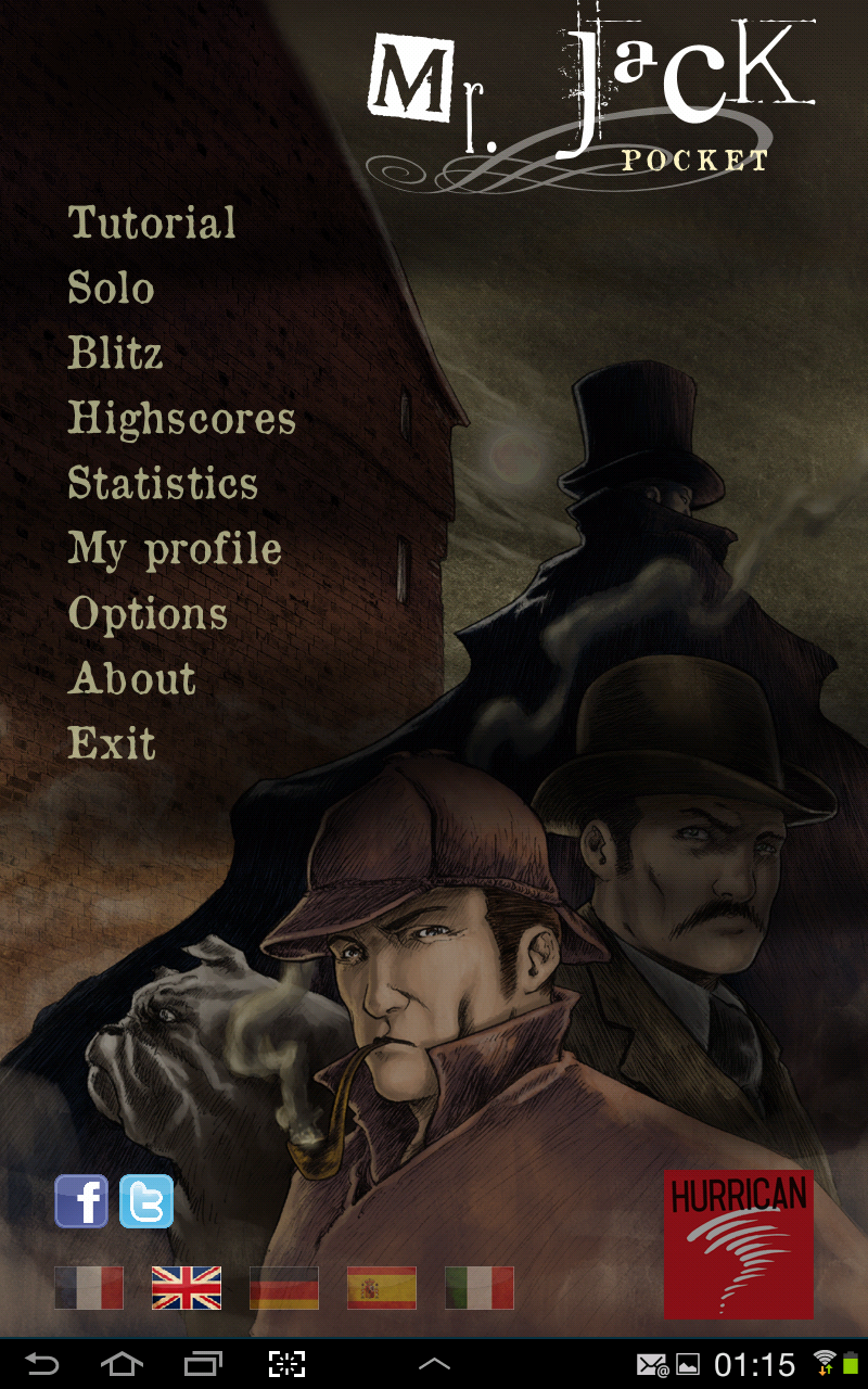 Android application Mr Jack Pocket screenshort