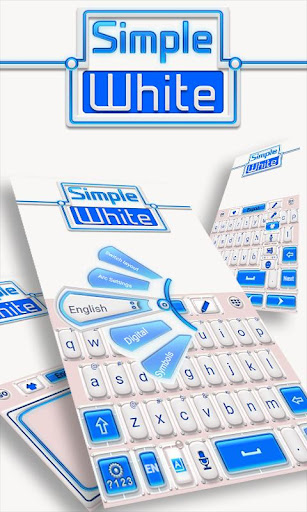 simple white go keyboard theme