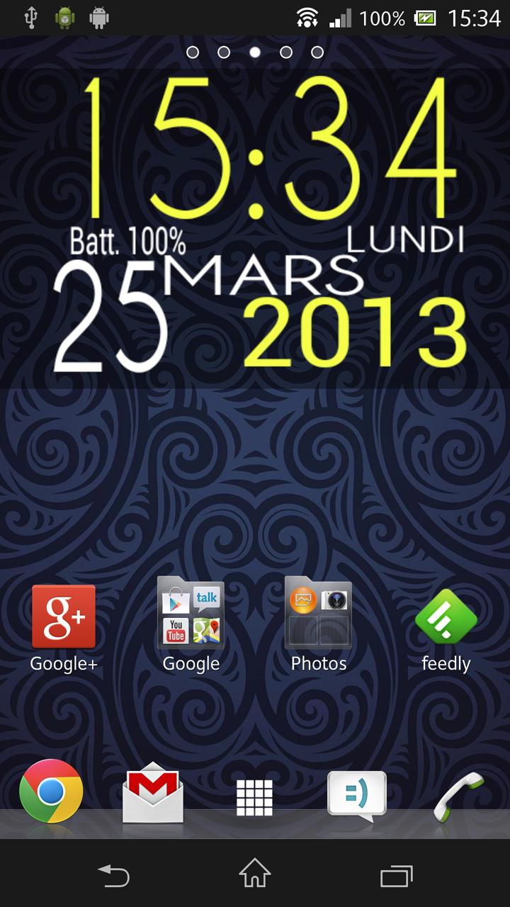 Android application Easy Clock Widget screenshort