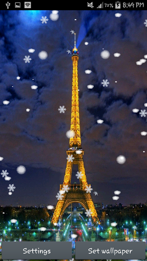 Night Paris Live Wallpaper
