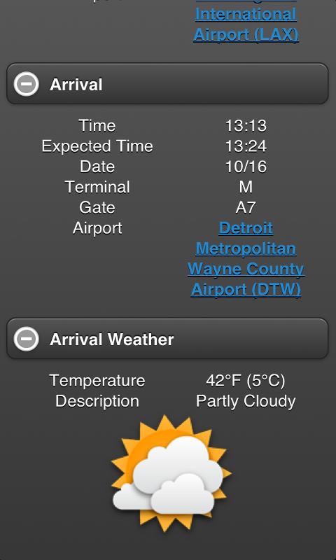 Flight Tracker Screen 3