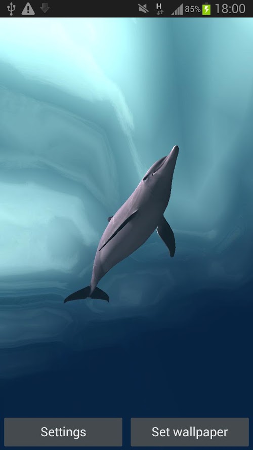 Android application Dolphins Real 3D screenshort