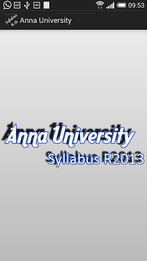 Anna University Syllabus R13