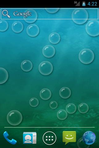 Bubble live wallpaper Pro Screen 3