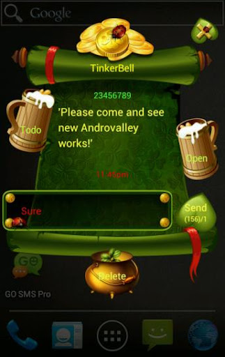 【免費個人化App】GO SMS Popup Theme PatrickBeer-APP點子