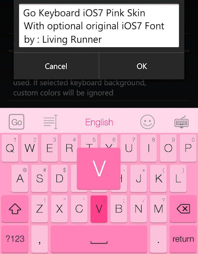 Go Keyboard Cool Pink Skin