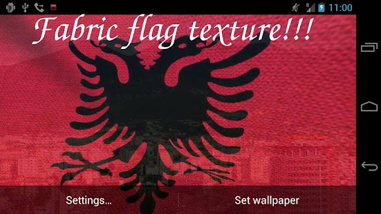 3D Albania Flag Live Wallpaper Screenshots 7
