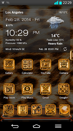 Next Launcher 3D Theme Leopard